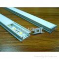 MOQ 10meters Free shipping anodized aluminum recessed 8mm led strip profile