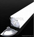 MOQ 10meters Free shipping aluminum led corner strip light profile  2