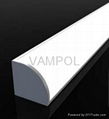 MOQ 10meters Free shipping aluminum led corner strip light profile  3