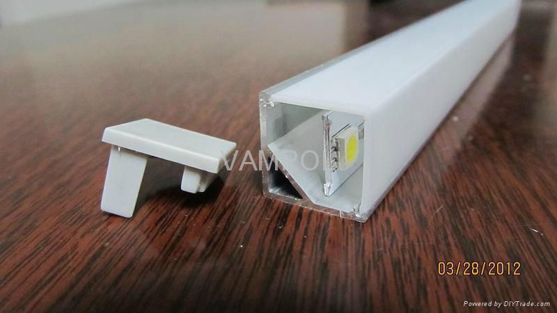 MOQ 10meters Free shipping anodized aluminum led corner strip profile