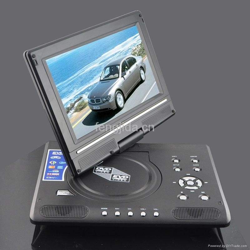 9 inch fashion design portable DVD Player with TV/FM