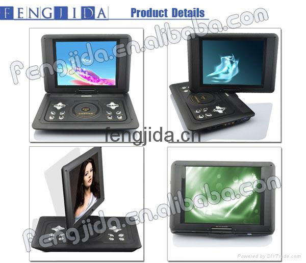 high quality  promotional Portable DVD Player with CE/ROHS  4