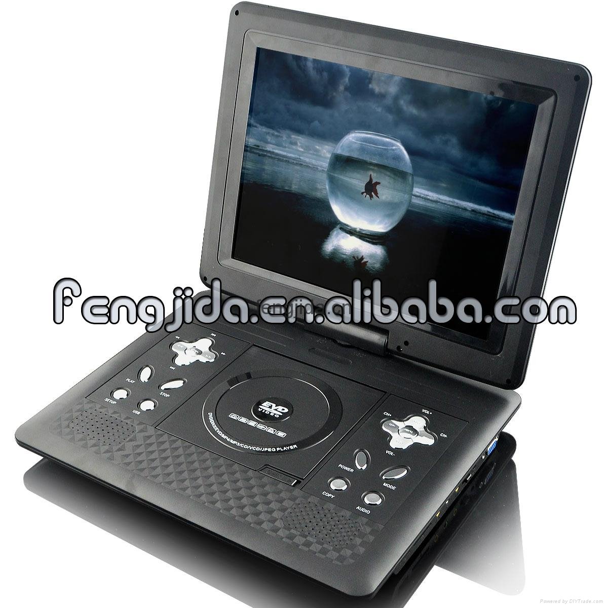  fashion design portable DVD player with VGA port