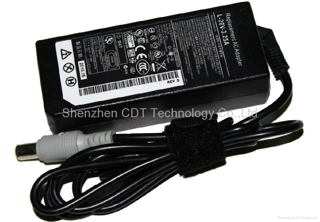 20V 3.25A AC Charger for Lenovo for IBM Laptop Adapter 65W