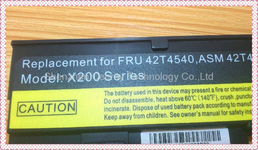 6 Cell Battery For Lenovo ThinkPad X200 X200s X201 X201s 42T4543 42T4647 42T4648 3