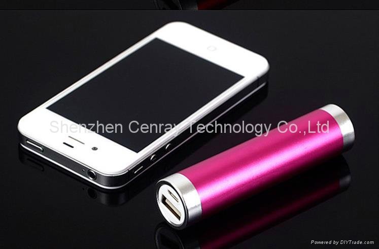 2600mAh Roll Power Bank Charger for iPhone4 iPhone5 5S Samsung Galaxy S3 S4 HTC 5