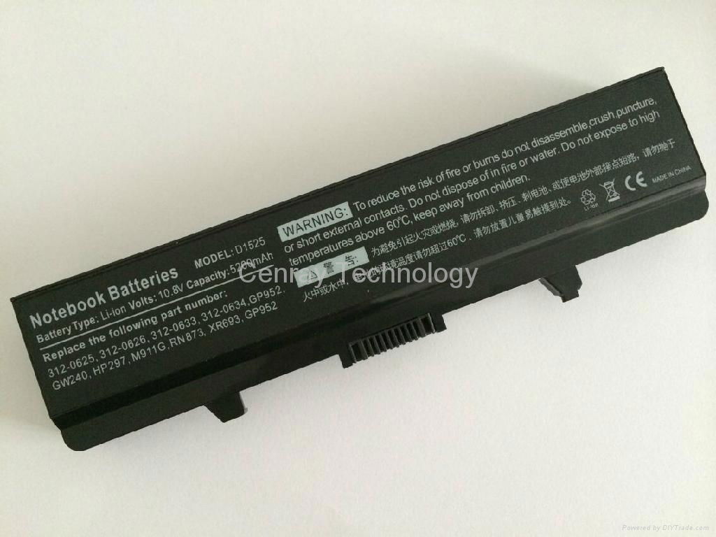 Laptop Battery 5200mAh 11.1V for Dell Inspiron 1545 1525 1440 1750 1526 2