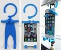 Flexible Silicone Cell Phone Holder Smartphone Holder Man People Shape