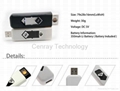 Rechargeable Black USB Battery Cigarette Flameless Lighter Windproof No Gas Elec 12