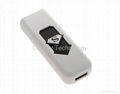 Rechargeable Black USB Battery Cigarette Flameless Lighter Windproof No Gas Elec 6