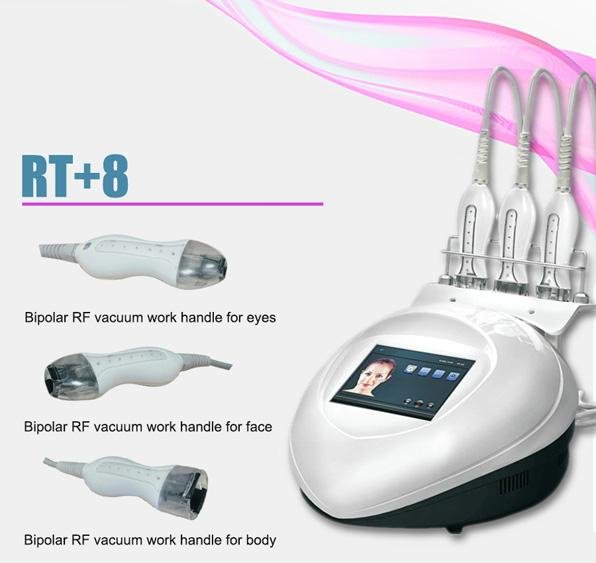 Blue Light Anti-wrinkle mesotherapy Vacuum RF portable spa beauty machine RT+8   2
