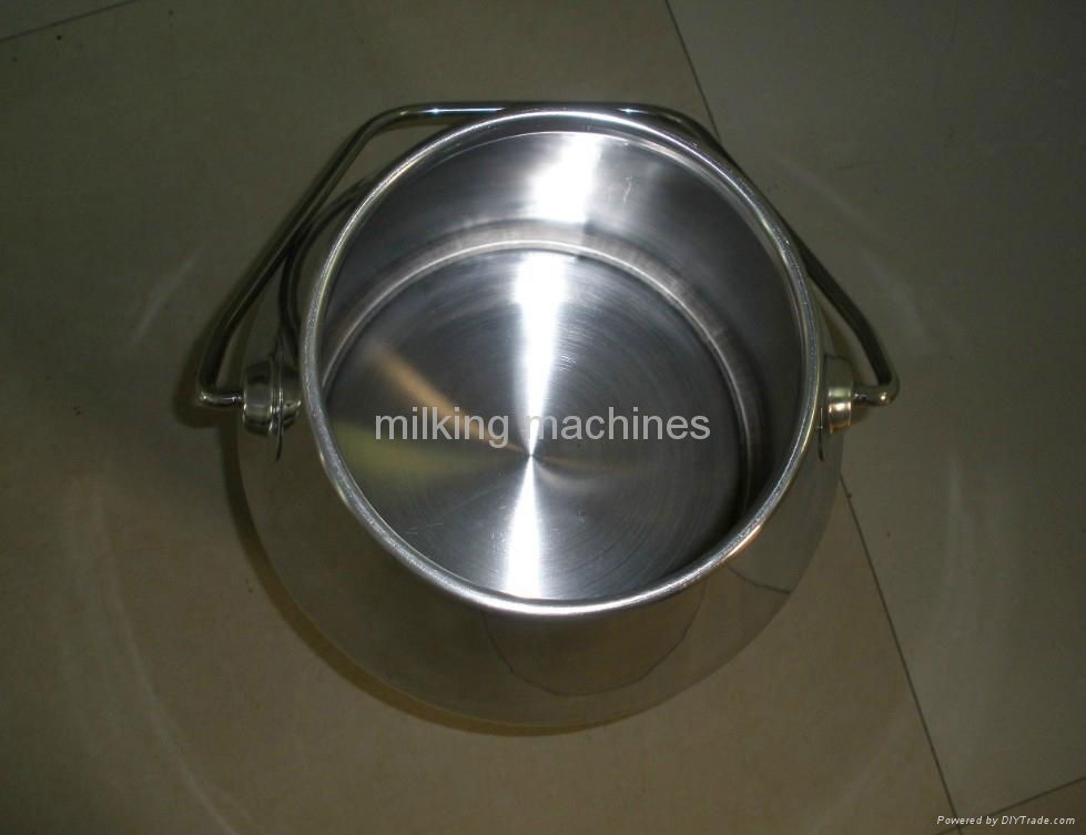 Brand SUS304 Milking Bucket 25liters Cow Milking Machine Milk Tank 1mm Thickness 4