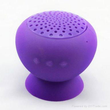 Waterproof Mini Mushroom Wireless Bluetooth Speaker (Black)  2