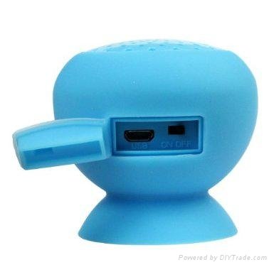 Waterproof Mini Mushroom Wireless Bluetooth Speaker (Black)  4