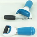 2015new Scholl Velvet Smooth /Electric Foot File +2pcs Replacement Roller Heads  5