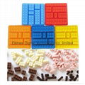  Bakeware Brick Silicone Ice Cube Tray Mold for Lego Square Sugarcraft Chocolate 5