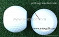 Flat golf ball