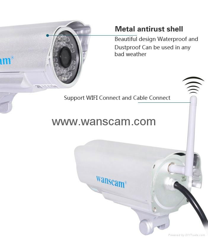 Outdoor Waterproof Bullet IR HD 720p IP Camera 3