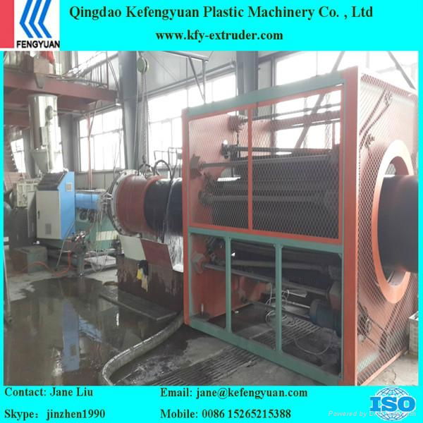 HDPE Polyurethane heat preservation pipe making line 3