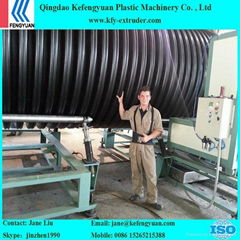 HDPE inner rib enhanced pipe making machine