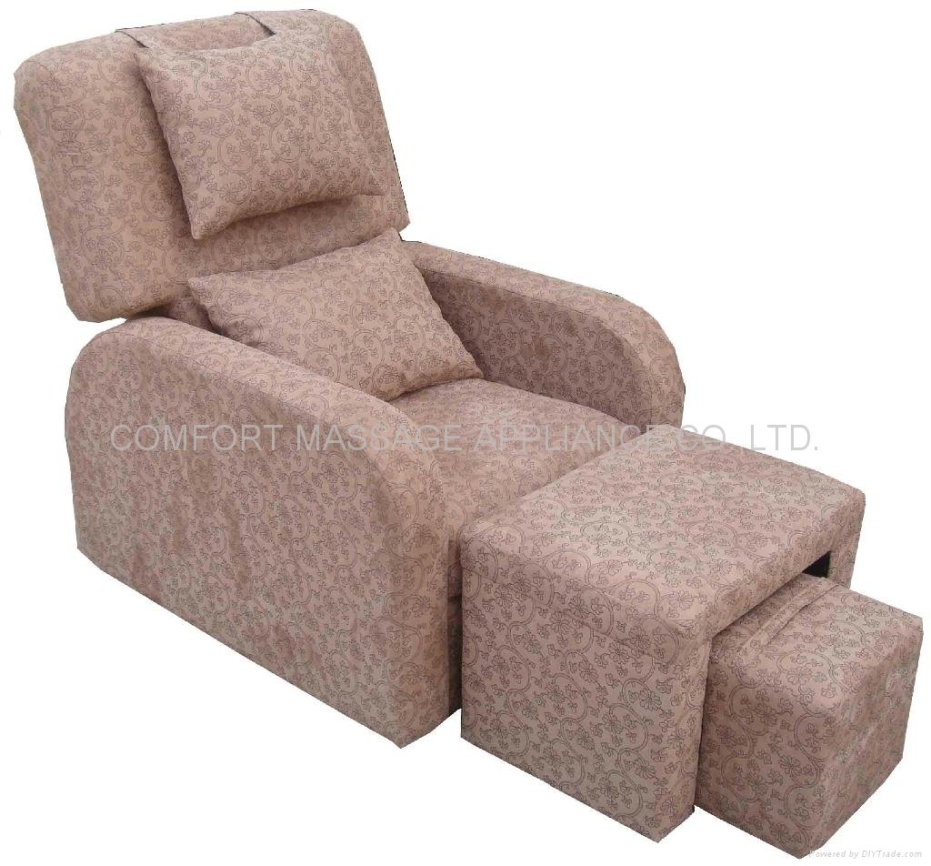 luxury foot massage sofa with adjustable backrest by gas spring