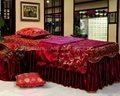 dark red No.001 high grade covers for massage table