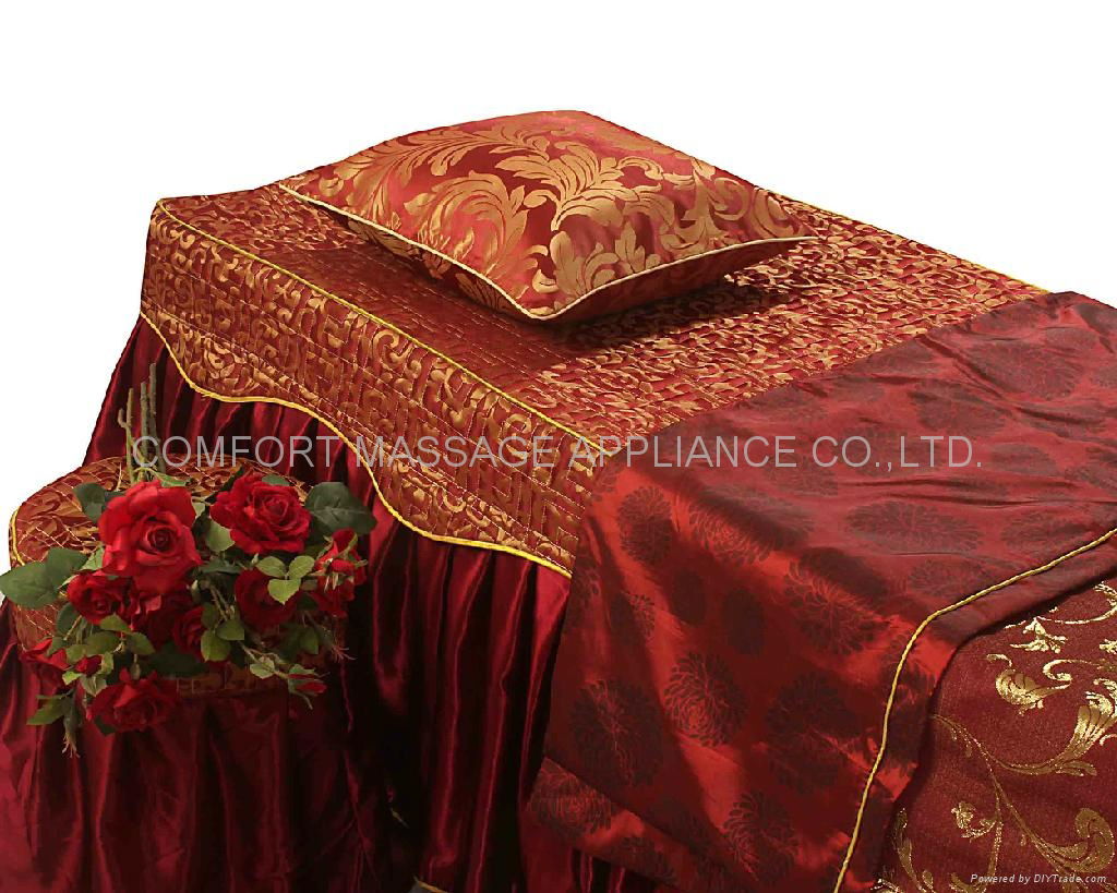 dark red No.001 high grade covers for massage table 3