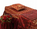 棗紅色NO.001 加厚高檔按摩床、美容床床罩 3