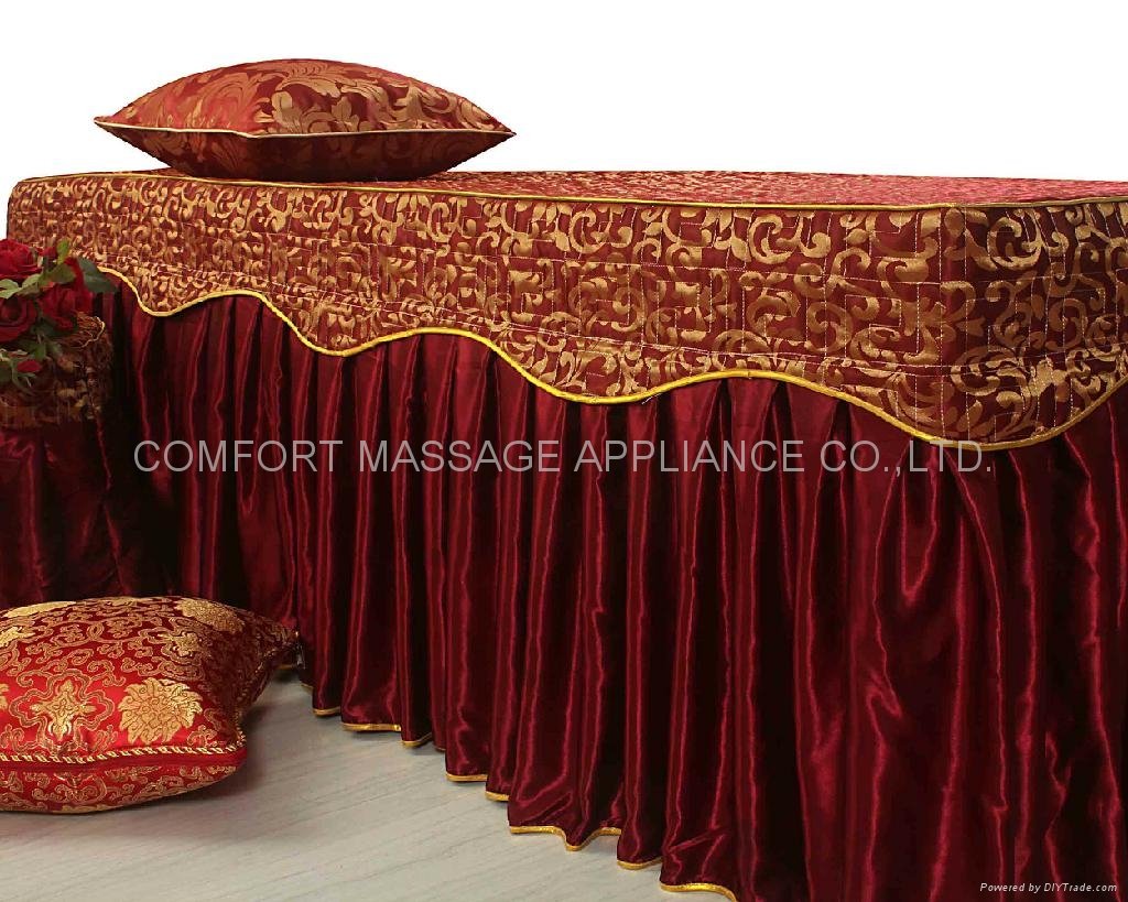 dark red No.001 high grade covers for massage table 4