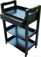 3-shelf beauty tools trolley with draw