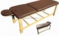 SM-007 disassembled stationary massage table with adjustable backrest