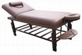 SM-002S dark-red beech stationary massage table、beauty bed 2