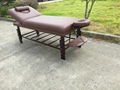 SM-002S dark-red beech stationary massage table、beauty bed 4