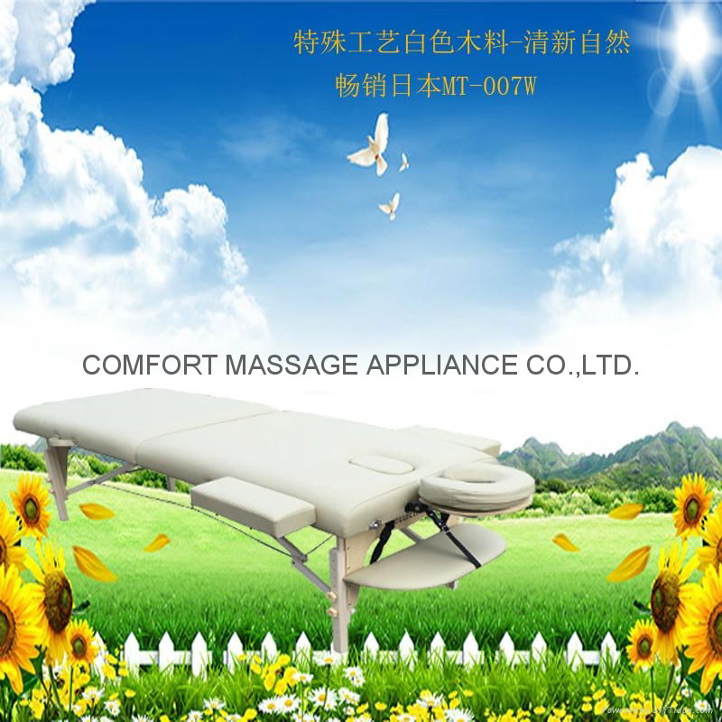 white wood massage table MT-007W popular in japan