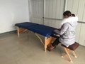 folded wooden massage table with adjustable headrest MT-006B