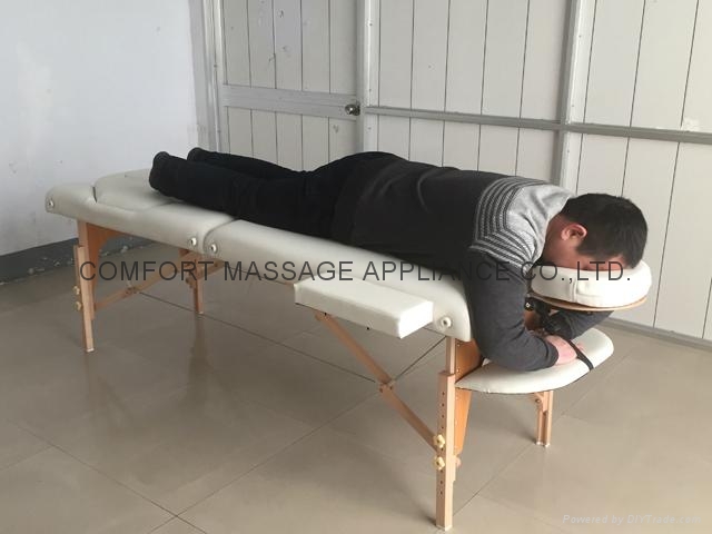 portable massage table with adjustable backrest and full accessories  5