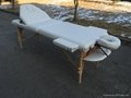 portable massage table with adjustable backrest and full accessories 