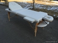 portable massage table with adjustable backrest and full accessories  3