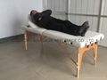 portable massage table with adjustable backrest and full accessories  7