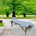portable massage table with adjustable