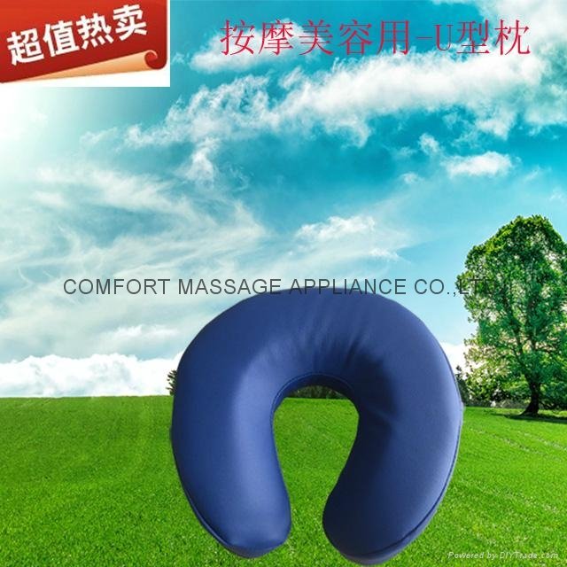 U-shape face cushion for massage or beauty