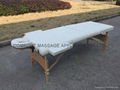 longer and wider wooden massage table with backrest 2