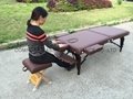 MT-007H dark-red beech portable massage table，beauty bed