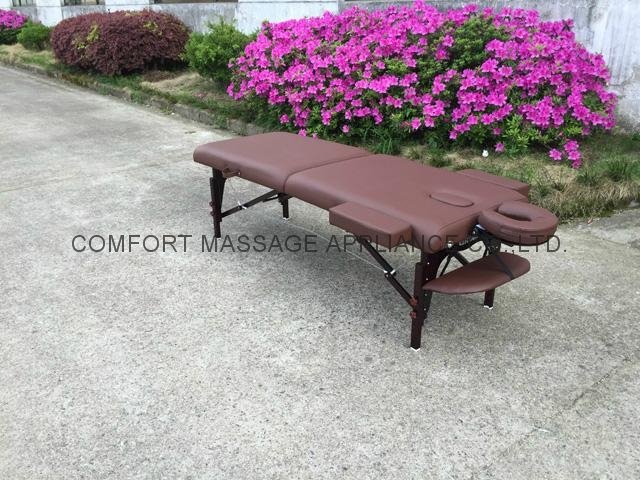 MT-007H dark-red beech portable massage table，beauty bed 4
