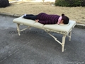 bleached beech MT-009-2W wooden massage table popular in japan