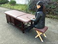 stationary massage table with cabinet