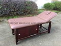 stationary massage table with cabinet