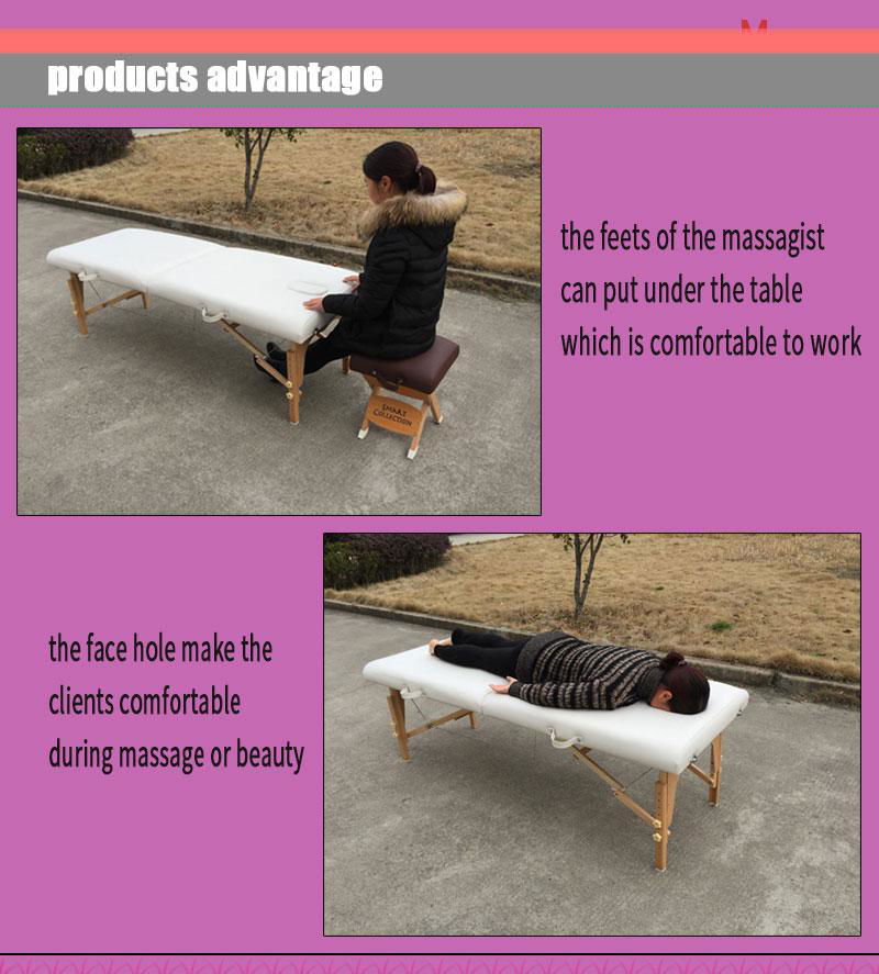 wooden portable massage table MT-003 5