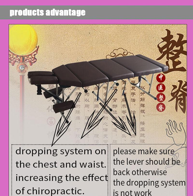 MTL-012 chiropractic table with dropping system 4