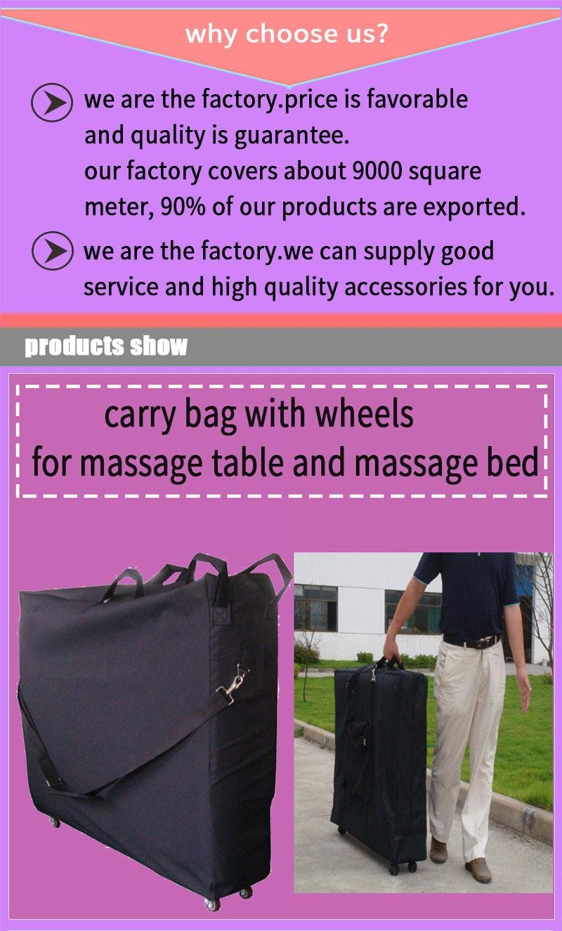 accessories for massage table and massage bed carry bag,bolster,sheet and paper